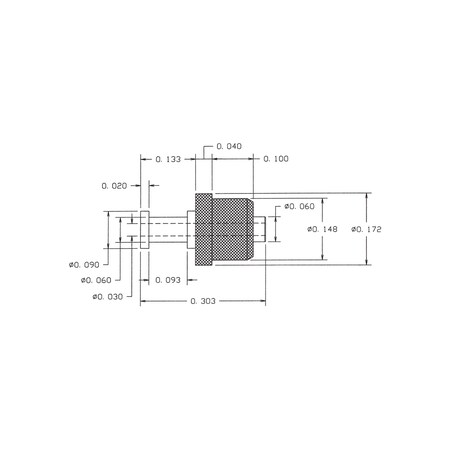 Concord Electronics COMM INS PTFE INS THRU-HOLE TURRET TERM 0.303, 1113-01-0519-1000 1113-01-0519